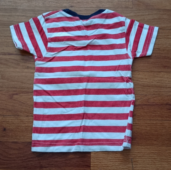 3/$10 🌟 Red White Striped T-shirt Shirt Top from Tarpan Springs Florida Medium - Picture 4 of 9